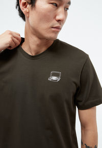 Givn Berlin GBColby (Recordplayer) T-Shirt Dark Olive