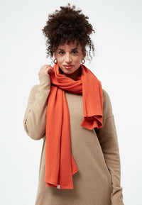 Givn Berlin Schal GBDANA aus recycelter Baumwolle Scarf Dark Orange