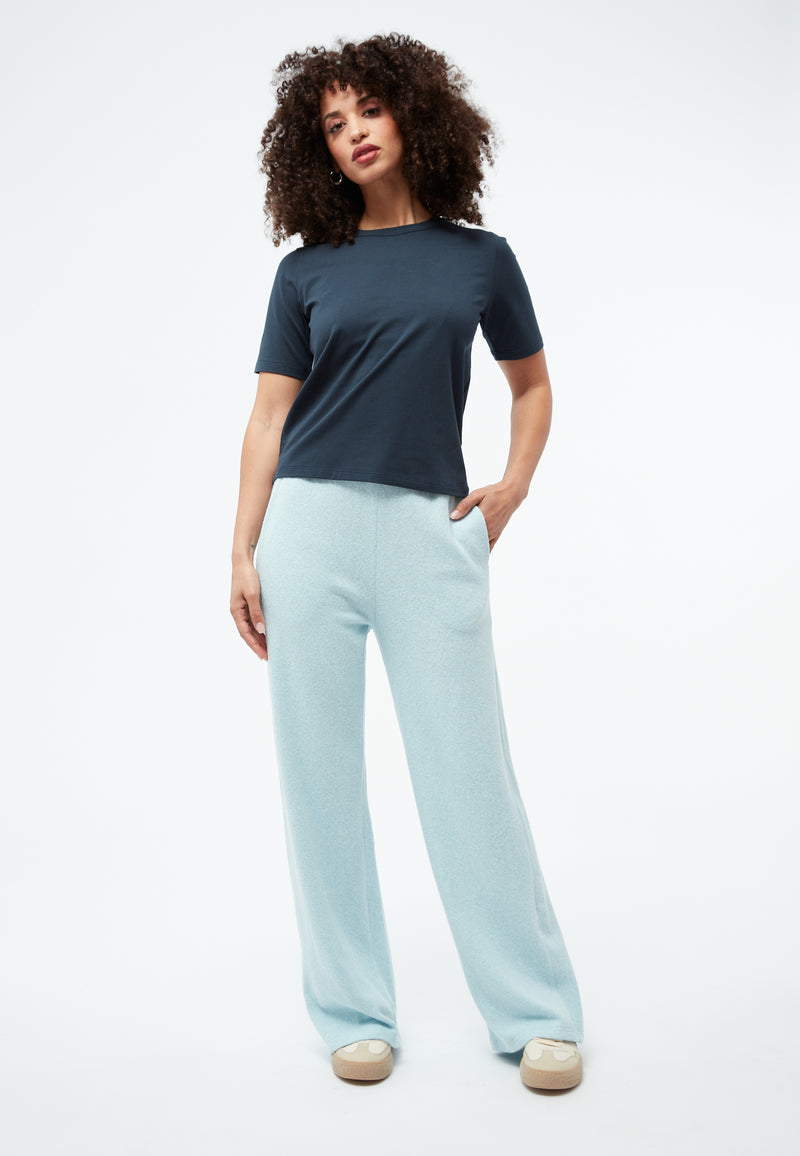 Givn Berlin Hose GBELSIE aus recycelter Baumwolle mit weitem Bein Trousers Light Blue