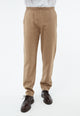 Givn Berlin Flanellhose GBERIC aus Bio-Baumwolle mit Gummibund Trousers Beige / Grey (Melange)