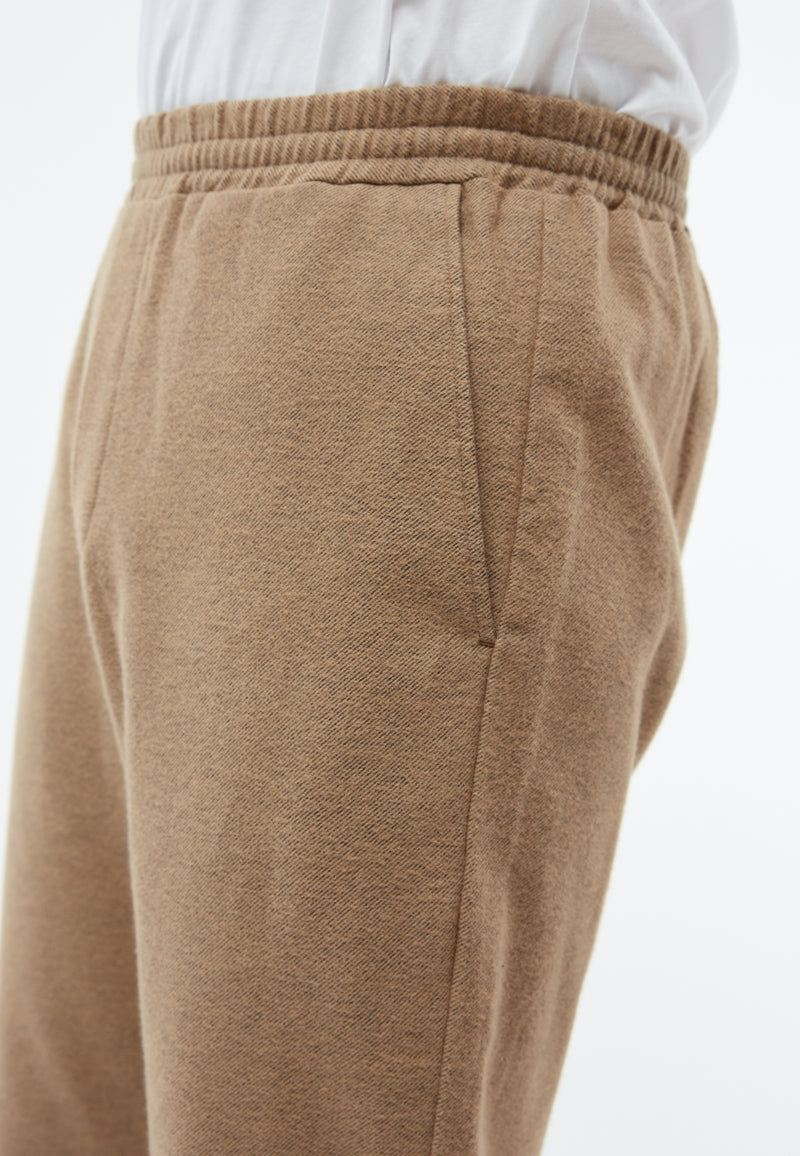 Givn Berlin Flanellhose GBERIC aus Bio-Baumwolle mit Gummibund Trousers Beige / Grey (Melange)