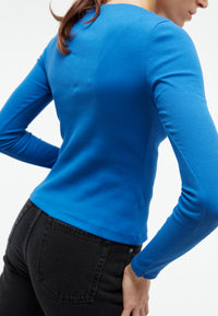 Givn Berlin GBIna Longsleeve Cornflower Blue (Rib)