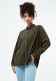 Givn Berlin Bluse GBIVA aus LENZING™ ECOVERO™ mit Stehkragen Blouse Dark Olive