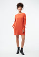 Givn Berlin Kleid GBJOSEFFA relaxed Fit aus recycelter Baumwolle Dress Dark Orange