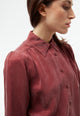 Givn Berlin Bluse GBKASIA aus Cupro (Bemberg™) mit Puffärmeln Blouse Cranberry