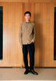 Givn Berlin GBKent Buttoned Shirt Beige / Grey (Melange)