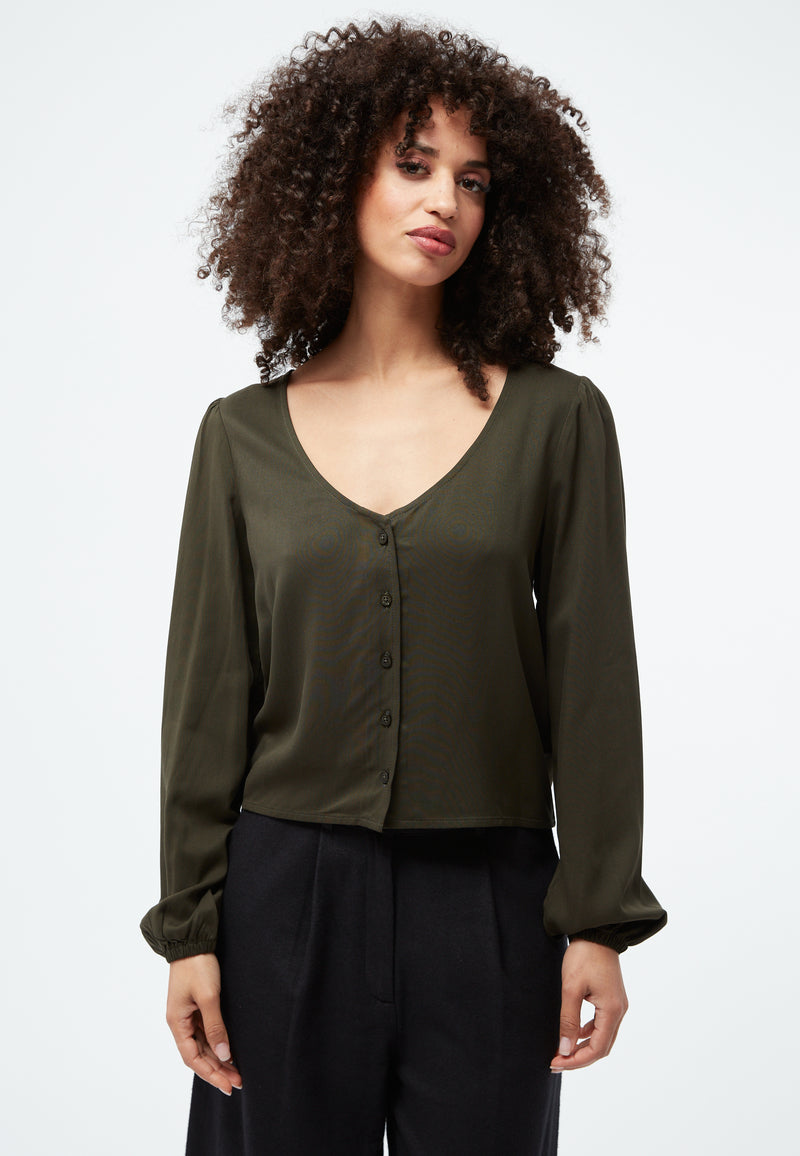 Givn Berlin GBTiara Blouse Dark Olive