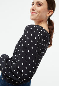 Givn Berlin GBTiara Blouse Black / White (Polkadots)