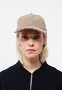 Cap GBTIM aus Wolle - Dark Beige
