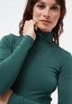 Givn Berlin Longsleeve GBVIDA aus TENCEL™ mit Rollkragen Longsleeve Cedar Green (Tencel)