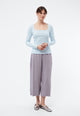 Givn Berlin Geripptes Longsleeve GBPATTY slim Fit aus Bio-Baumwolle Longsleeve Ice Blue (Rib)