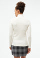Givn Berlin Geripptes Longsleeve GBVIDA aus Bio-Baumwolle mit Rollkragen Longsleeve Off White