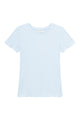 Givn Berlin Geripptes T-Shirt GBPIXIE slim Fit aus Bio-Baumwolle T-Shirt Ice Blue (Rib)