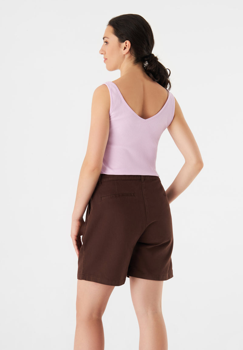 Givn Berlin Geripptes Top GBVICTORIA  aus Bio-Baumwolle Top Light Pink (Rib)