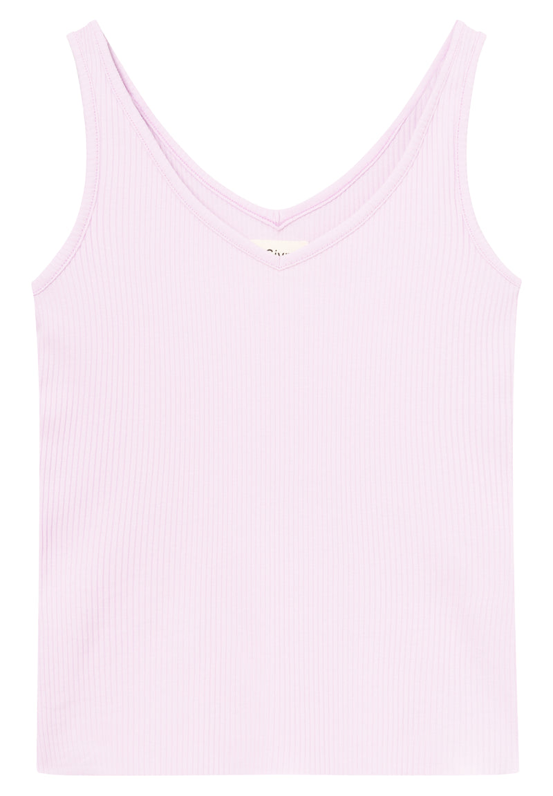 Givn Berlin Geripptes Top GBVICTORIA  aus Bio-Baumwolle Top Light Pink (Rib)