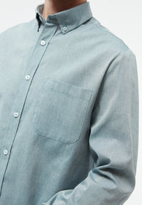 Givn Berlin Hemd GBBENNET aus Bio-Baumwolle mit Brusttasche Buttoned Shirt Basalt (Melange)