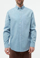 Givn Berlin Hemd GBBENNET aus Bio-Baumwolle mit Brusttasche Buttoned Shirt Gentle Blue (Melange)