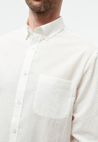 Givn Berlin Hemd GBBENNET aus Bio-Baumwolle mit Brusttasche Buttoned Shirt White (Structure)