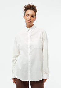 Givn Berlin Hemd GBBENNET aus Bio-Baumwolle mit Brusttasche Buttoned Shirt White (Structure)