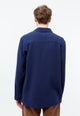 Givn Berlin Hemd GBHOLGER oversize aus Bio-Baumwoll Musselin Buttoned Shirt Nightshade Blue (Musselin)
