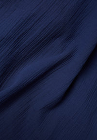 Givn Berlin Hemd GBHOLGER oversize aus Bio-Baumwoll Musselin Buttoned Shirt Nightshade Blue (Musselin)