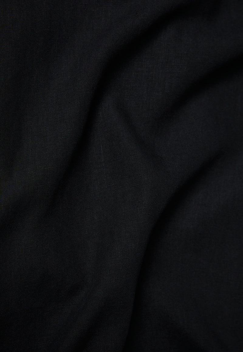 Givn Berlin Hemd GBWES regular aus Leinen mit Stehkragen Buttoned Shirt Black (Linen)
