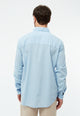 Givn Berlin Hemd GBYUVAL aus Bio-Baumwoll Seersucker Buttoned Shirt Ice Water Blue (Structure)