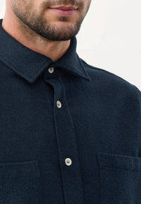 Givn Berlin Hemd OLIVER aus Bio-Baumwolle Buttoned Shirt Midnight Blue