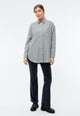Givn Berlin Hemdbluse GBELIDA in langer Passform Blouse Mid Grey