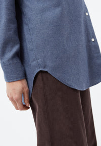 Givn Berlin Hemdbluse GBELIDA in langer Passform Blouse Yale Blue