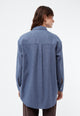 Givn Berlin Hemdbluse GBELIDA in langer Passform Blouse Yale Blue