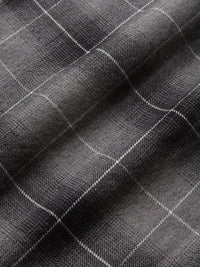 Givn Berlin Hemdbluse GBELIDA in langer Passform Blouse Dark Grey / White (Checked)