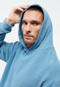 Givn Berlin Hoodie GBMATTES aus recycelter Baumwolle Sweater Frosty Blue