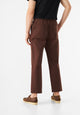 Givn Berlin Hose GBDARIUS aus Bio-Baumwolle mit elastischem Bund Trousers Sepia Brown
