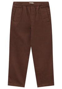 Givn Berlin Hose GBDARIUS aus Bio-Baumwolle mit elastischem Bund Trousers Sepia Brown