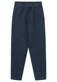 Givn Berlin Hose GBELIN aus Leinen mit elastischem Bund Trousers Midnight Blue (Linen)