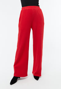 Givn Berlin Hose GBELSIE aus recycelter Baumwolle mit weitem Bein Trousers Racing Red