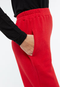 Givn Berlin Hose GBELSIE aus recycelter Baumwolle mit weitem Bein Trousers Racing Red