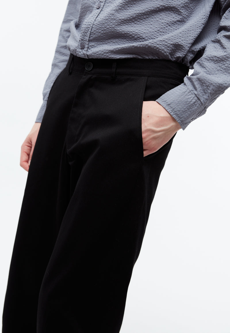 Givn Berlin Hose GBJORIS tapered aus Bio-Baumwolle Trousers Black