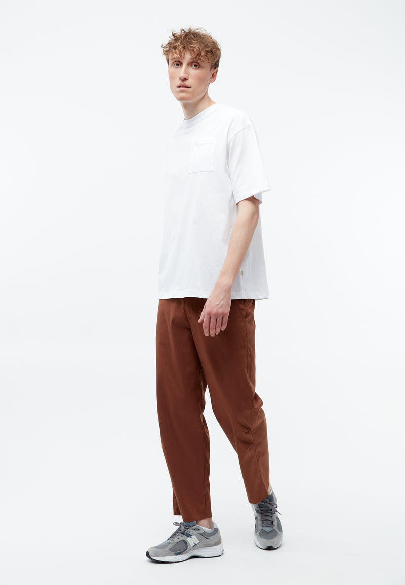 Givn Berlin Hose GBJORIS tapered aus Bio-Baumwolle Trousers Chestnut Brown