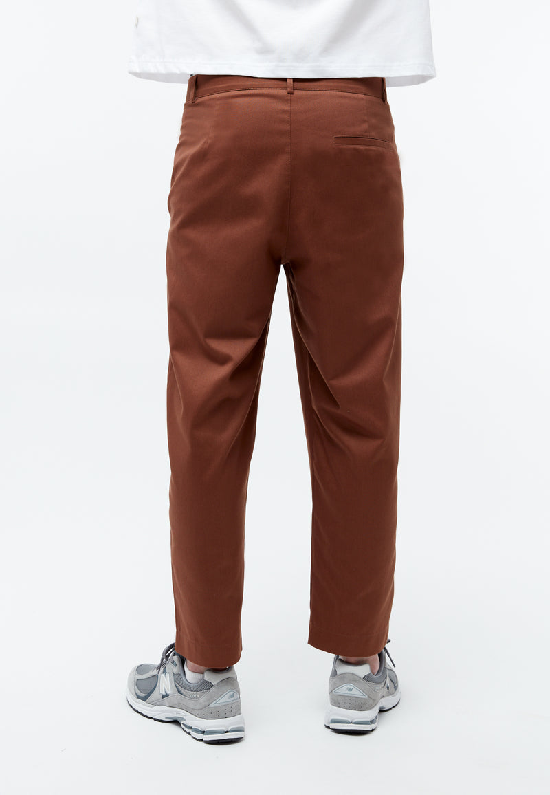 Givn Berlin Hose GBJORIS tapered aus Bio-Baumwolle Trousers Chestnut Brown
