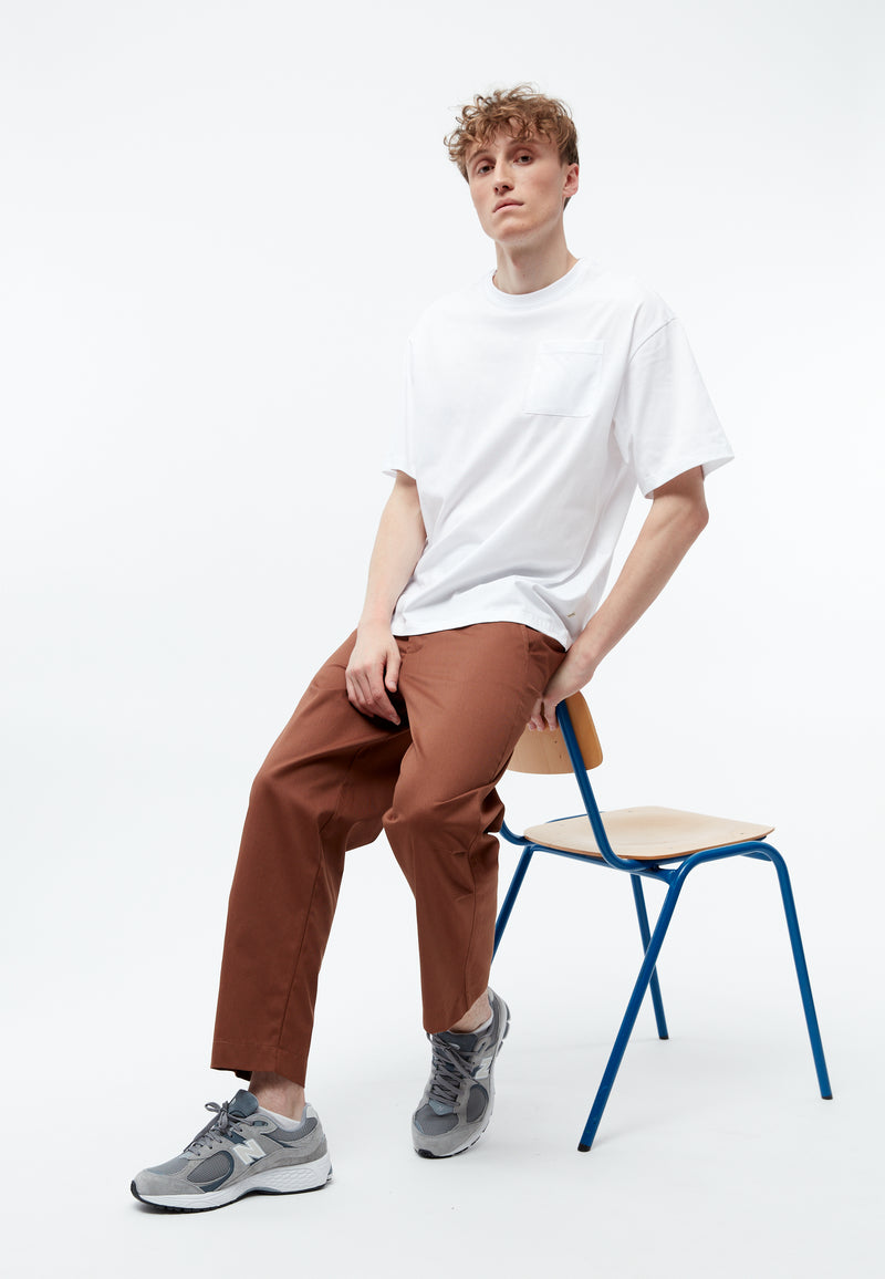 Givn Berlin Hose GBJORIS tapered aus Bio-Baumwolle Trousers Chestnut Brown