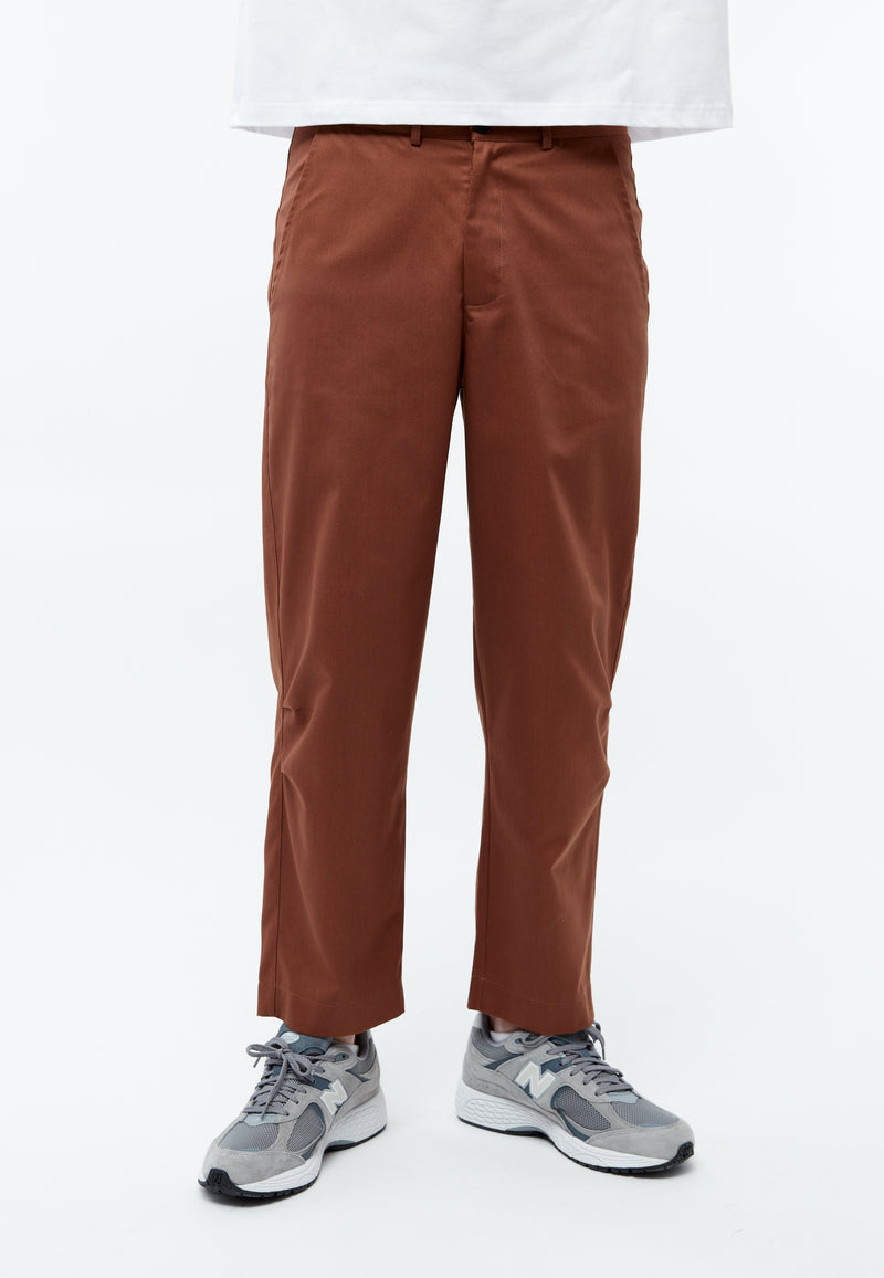Givn Berlin Hose GBJORIS tapered aus Bio-Baumwolle Trousers Chestnut Brown