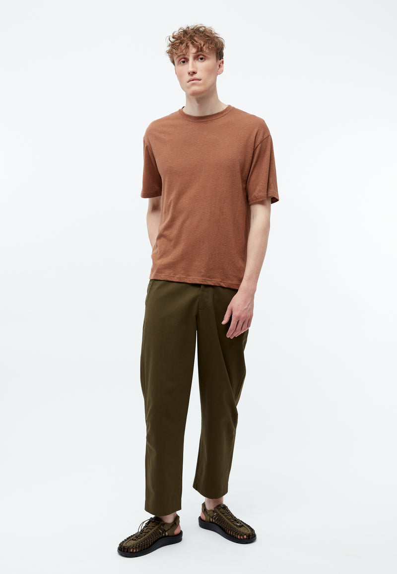 Givn Berlin Hose GBJORIS tapered aus Bio-Baumwolle Trousers Olive