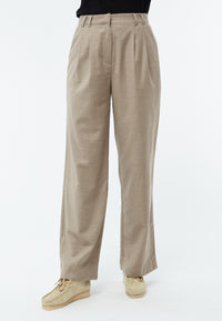 Givn Berlin Hose GBLIZ aus Wolle mit weitem Bein Trousers Light Beige