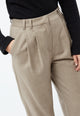 Givn Berlin Hose GBLIZ aus Wolle mit weitem Bein Trousers Light Beige