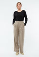 Givn Berlin Hose GBLIZ aus Wolle mit weitem Bein Trousers Light Beige