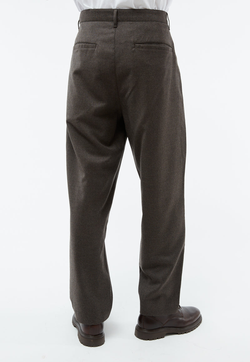 Givn Berlin Hose GBLORENZ aus Wolle mit Bundfalten Trousers Grey