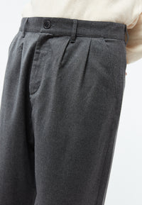 Givn Berlin Hose GBLORENZ aus Wolle mit Bundfalten Trousers Medium Grey
