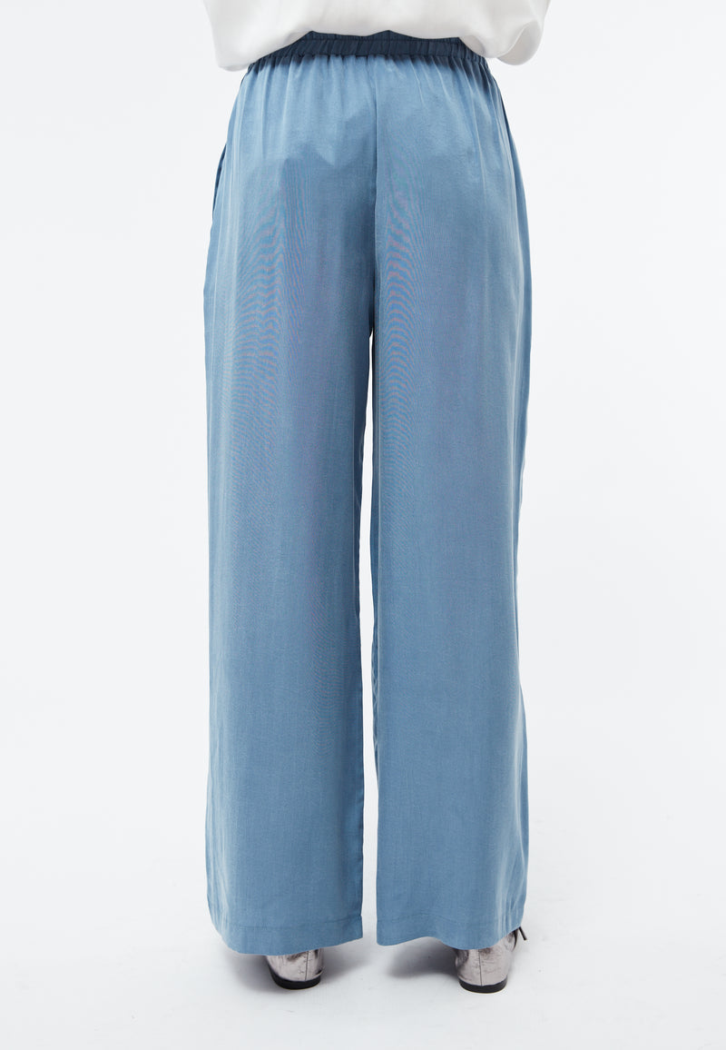 Givn Berlin Hose GBMARLA relaxed aus TENCEL™ mit Peach-Effekt Trousers Cloudy Blue (Tencel)
